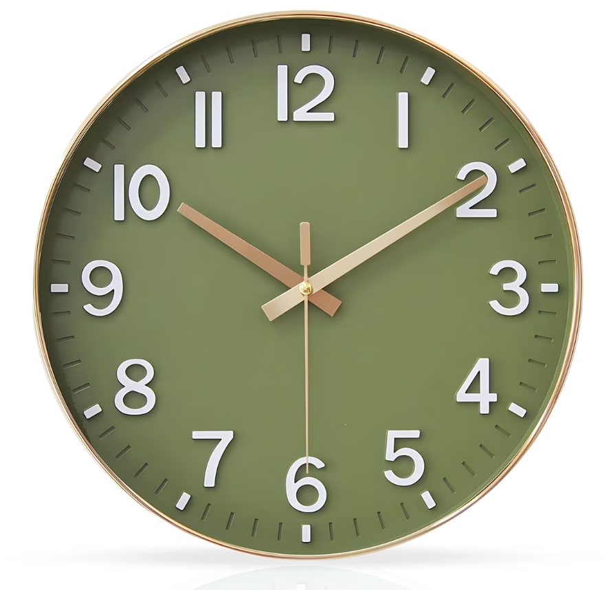 Wall Clock - Olive Green ($18)